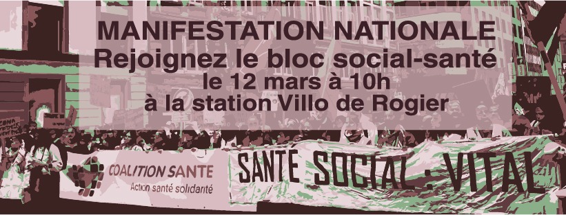 Rejoignez le bloc social-santé pour la manifestation nationale !